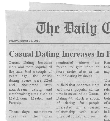 Casual Dating blir alltmer populrt